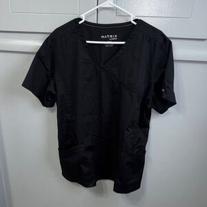 Matix Classic Black womens scrub top